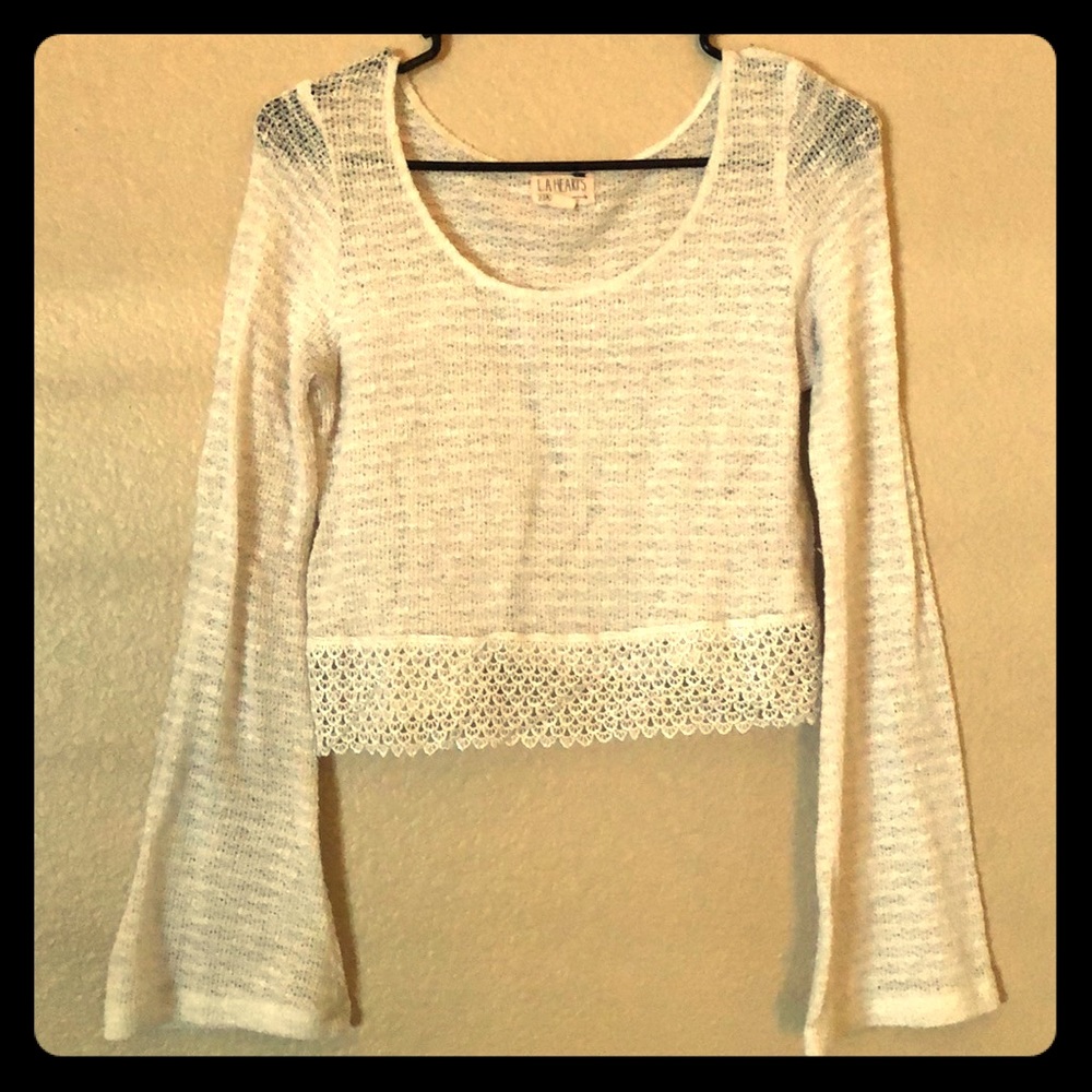 Long sleeve crop top